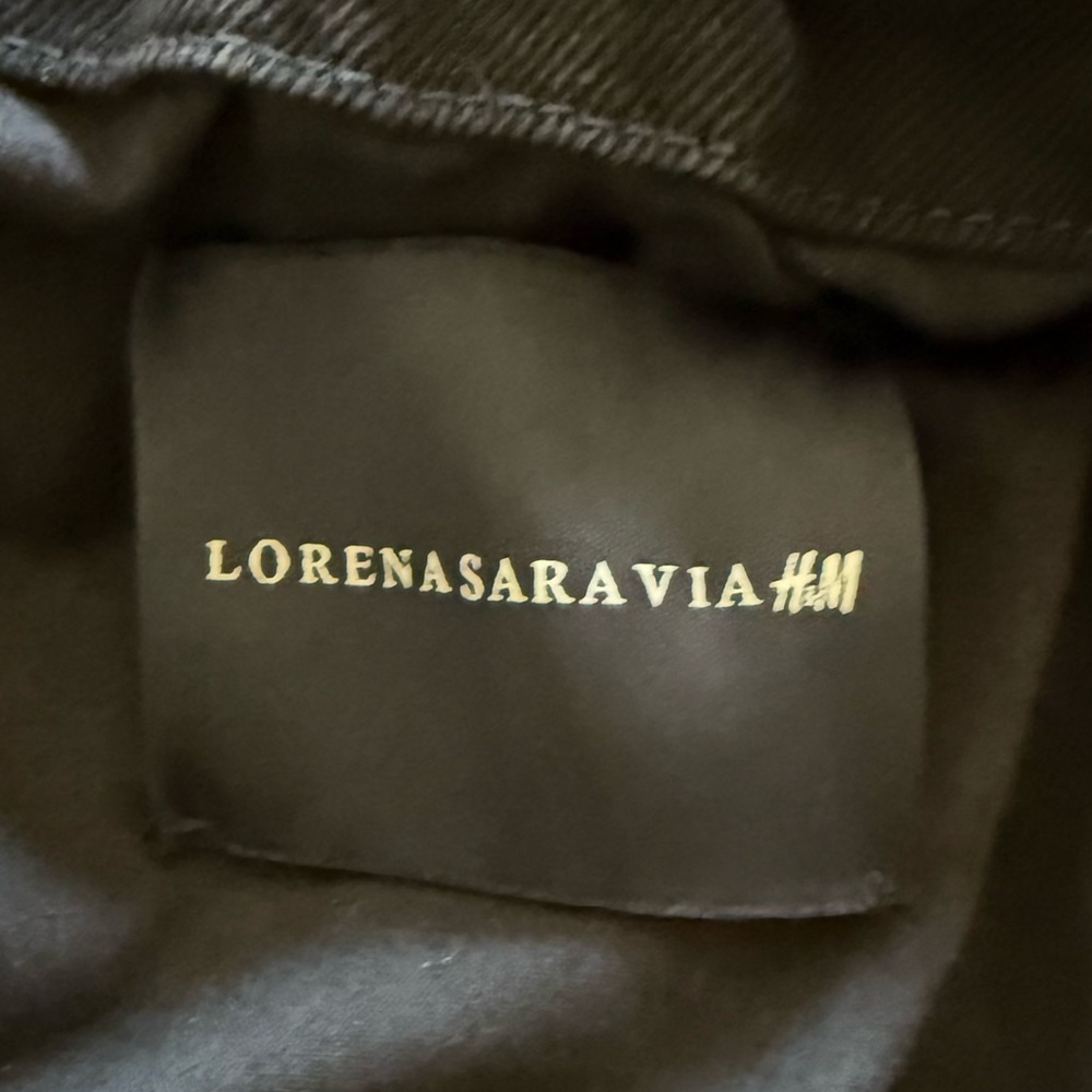 Lorena Saravia H&M VOLUMINOUS TWILL JACKET DARK BROWN, Size Small - Picture 9 of 10